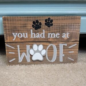Dog Lovers Wood Sign